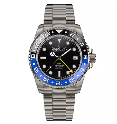 Oceaneva Men's Deep Marine Explorer GMT Watch 1250M Ceramic    TITANIUM • $399