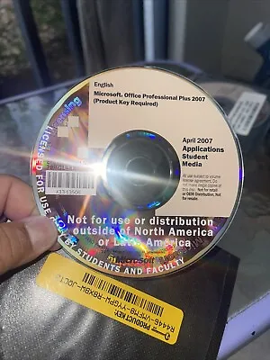 Microsoft Office Professional 2007 + Key April • $15