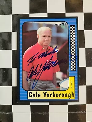 🏁🏆Cale Yarborough Autographed NASCAR Card🏁🏆 • $4.99