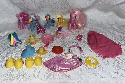 My Little Pony MLP G4  Ponies  Small Size 2  - 4  Lot Of 6 Accessories Cape Cake • $10