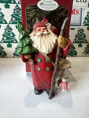 £7.99 • Buy Christmas Santa Making His Way Tree Hallmark Keepsake Ornament New In Box