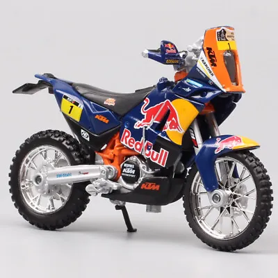 1/18 Bburago KTM 450 Rally 2013 Racing #1 Macro Red Bull Motorcycle Toy Model • $18.89