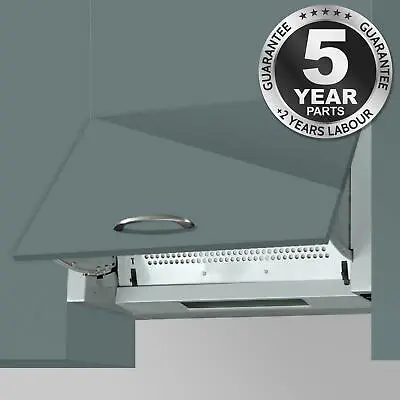 SIA INT60SS 60cm Silver Integrated Built In Cooker Hood Kitchen Extractor Fan • £79.99