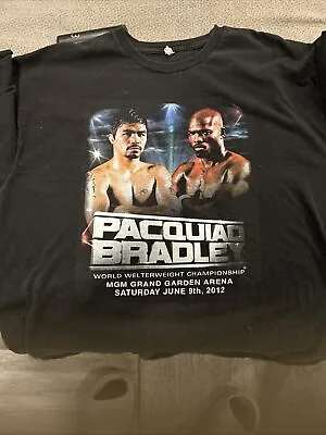 $5 • Buy Vintage Boxing Pacquiao Bradley 2012 Fight T-shirt