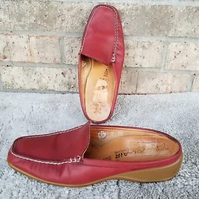 Mephisto RED Leather Mule Slide Loafer (Womens US 8) COMFRT Sip-on Cool Air Tech • $19