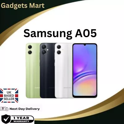 New Samsung Galaxy A05-64GB-128GB Dual Sim Unlocked Smartphone 2024 Model • £84.90