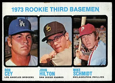 1973 Topps Mike Schmidt Ron Cey Hilton Rookie RC #615 Phillies Dodgers - Poor • $20.50