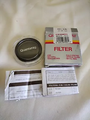 Quantaray Filter Fully Coated Optical Glass - 52 M/m C-PL 24-166-7443 • $15.95