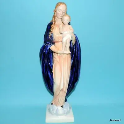 Early Sacrart Goebel Cobalt Blue Madonna With Child Figurine Germany Hm80 Mark • $320