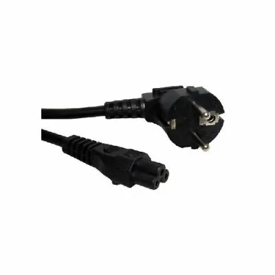 5X C5 EU 3 PRONG CLOVER LAPTOP POWER LEAD CORD CABLE For Laptop Adapter 2 Pin • £9.99