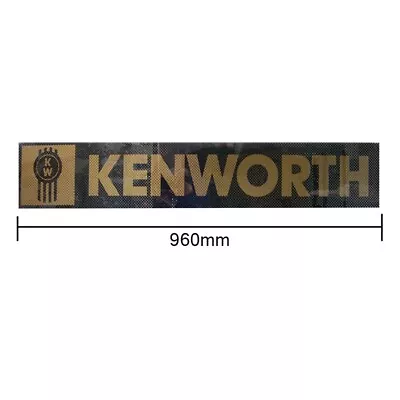 GENUINE KENWORTH Electrostatic Windscreen Decal Black And Gold 960mm X 165mm • $52.34