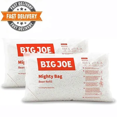 $43.99 • Buy Bean Bag Filler Refill Chair Seat Lounge Beans 2-Pack 100 L Polystyrene Big Joe