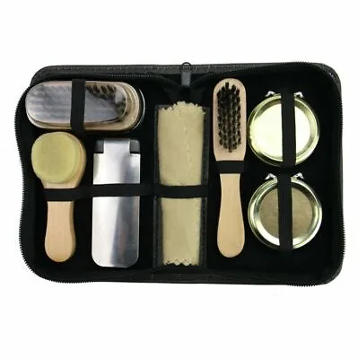 £10.99 • Buy Shoe Care Kit | Pukkr - Cleaning Set Black Travel Case Gift Set