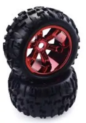 ZD 2pcs 3.6 Inch 150mm Monster Truck Wheels 1/8 Rim And Tire - New • $25.62