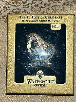 Waterford Crystal 3rd Edition French Hen 12 Days Of Christmas Ornament • $29.99