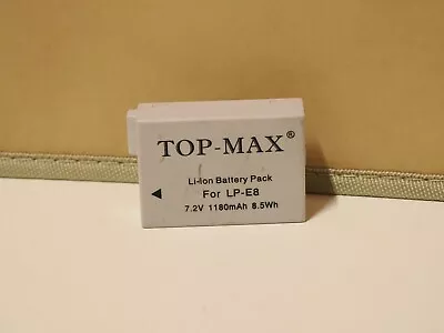 TOP-MAX LP-E8 Battery For Canon EOS 550D 600D 650D 700D T2i T3i T4i T5i • £4.99
