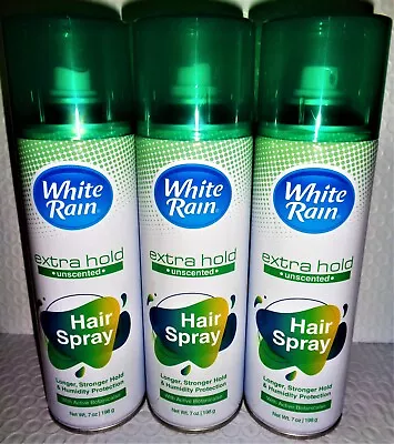 White Rain Aerosol Hairspray Unscented Extra Hold Lot Of 1 To 6 (7 Oz/ 198g ) * • $12.45