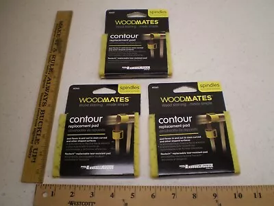 Lot Of 3 Woodmates Contour Replacement Pad Spindles Wood Staining 0365 (h147) • $6.80