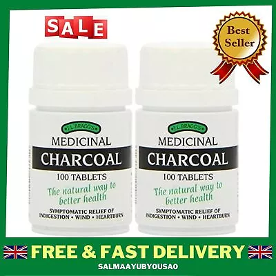 J.L Bragg's Charcoal Tablets 100 Pack Of 2 • £9.27