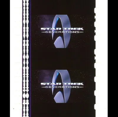 Star Trek: Generations - Title Screen - 35mm 5 Cell Film Strip 272 • $4.50