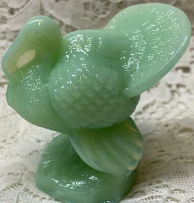 Jadeite Green Milk Glass Thanksgiving Turkey Paperweight Chicken Easter JADE Art • $9.98