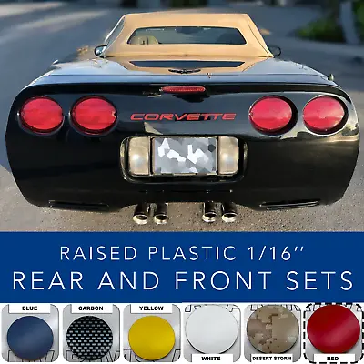 Red 1/16 Raised Letters For C5 Corvette 97-2004 Front + Rear Us Made • $19.75