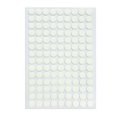 Screw Hole Covers Caps Self Adhesive Stickers 630 Pieces/ 5 Sheets 13mm • £9.99