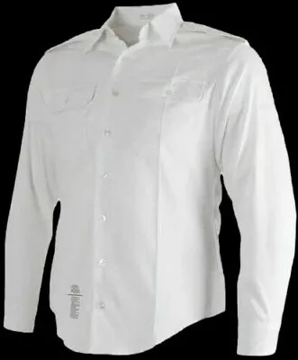 New U.s Miltary Army Men's White Dress Shirt Long Sleeve Size Large 17 1/2 • $14.95