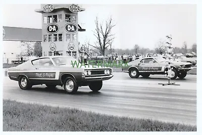 1960s NHRA Drag Racing-HUBERT PLATT-1969 Mustang 428 CJ-INDY Nats-FORD DRAG TEAM • $2.25