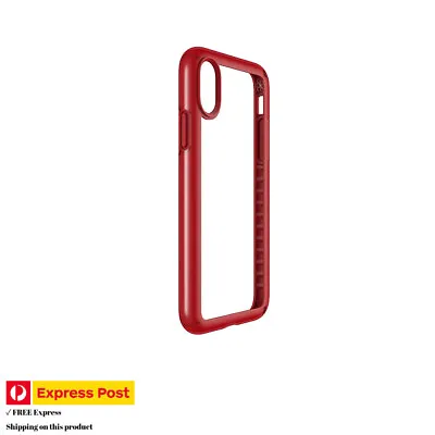 $39.95 • Buy Genuine Speck Presidio Show Phone Case IPhone X/Xs - Clear/Red - Express Post