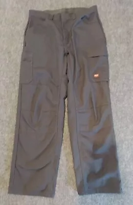 Red Kap Pants Mens 34x32* Gray Reinforced Double Knee Cargo Work Mechanic Shop • $23.97