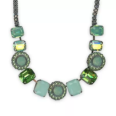Necklace By Mariana Spring 2019 Coll. Charming Vivid Green Pacific Opal & S... • $209