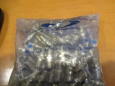 100 PACK Female Coax Cable Barrel Outdoor F81 Splice 3GHz F Connector RG6 RG11 • $25
