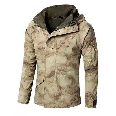 Waterproof Mens 3in1 Winter Jacket Removable Fleece G8 Army Tactical Windbreaker • $99.74