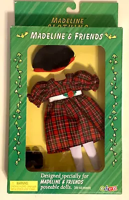 Eden Madeline 8   Holiday Best  Dress Hat Shoes Poseable Doll 1999 Clothes • $19.95