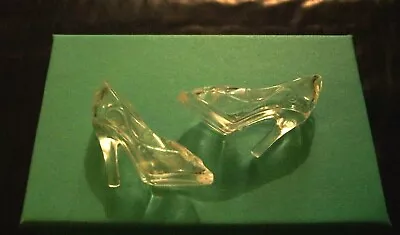 Fits Barbie & Silkstone Clear Glasslook Ct Closed Toe Cinderella Shoes  • $16.42