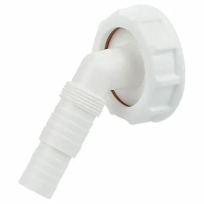 40mm - 1.1/2  White Plastic Drain Hose Connector Washing Machine THC41 • £3.24