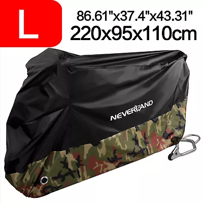 L Motorcycle Moped Bike Cover Waterproof Outdoor Rain Dust UV Storage Protector • $22.59