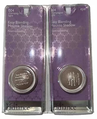 Pack Of 2 Vital Radiance By Revlon Easy Blending Mousse Shadow #004 Champagne L. • $14.99
