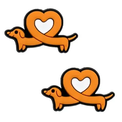 Dachshund Weiner Shoe Charms For Sneakers Clogs Mules And Laces Set Of 2 • $8.99