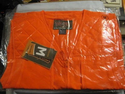 $6 • Buy Trail Crest Blaze Orange Vest LARGE  Front Loader Cargo/Game Pockets READ ***