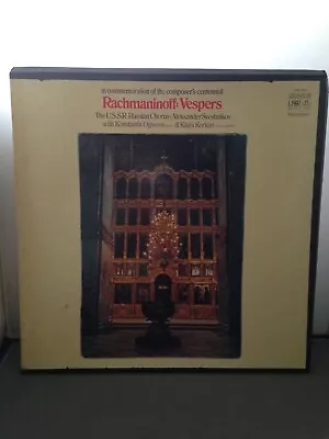 Rachmaninoff - Vespers Opera 37 Srb-4124 2 Vinyl Record Box Set W Lyrics Nm • $9.99