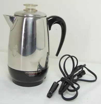 Farberware 8 Cup Automatic Coffee Percolator Pot #138 SuperFast USA Tested Clean • $79.99