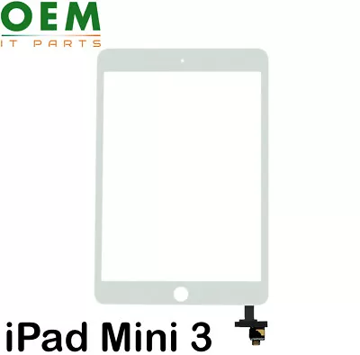 For IPad Mini 3 Digitizer Touch Screen Glass White Replacement New With Adhesive • £14.96