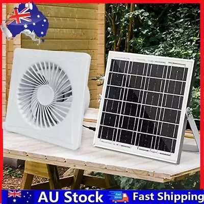 Solar 12V Exhaust Fan Extractor Fan For Bathroom (6 In Fan + 8W Solar Panels) • $81.29