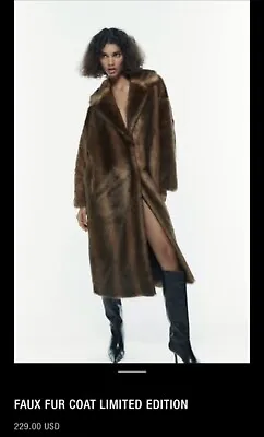 $170 • Buy Brand New With Tags- Zara Faux Fur Minx Limited Edition Coat (Winter 2022) XL