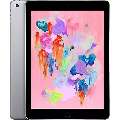 Apple IPad 6th Gen 9.7  A1893 (Space Gray) 32 GB (B-Grade) • $109.99