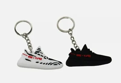 $9.50 • Buy Keychain Retro Sneaker Zebra & Black Yeezy AJ 1 3 4 6 11  Brand New 2D Version