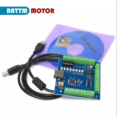 4 Axis Mach3 USB Motion Card CNC Engraving Machine Controller Interface Board • $22.95