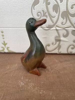 Hand Carved Wooden Mallard Duck  • £3